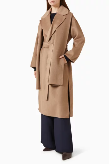 Robe Coat in Virgin Wool Blend