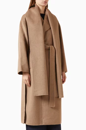 Robe Coat in Virgin Wool Blend