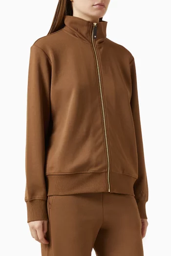 Zip Sweatshirt in Cotton Jersey