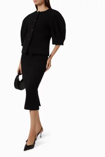 Lesena Pencil Skirt in Jacquard-jersey