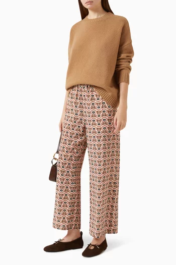 Knit Crewneck Sweater in Virgin Wool