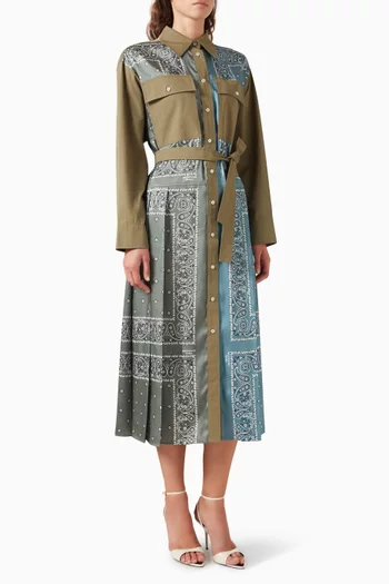 Printed Shirtdress in Twill & Poplin