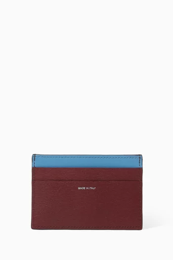 Logo Card Holder in Leather
