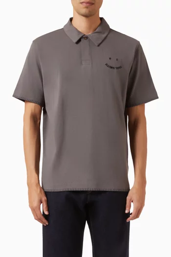 Happy Logo Polo Shirt in Cotton