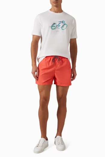 Zebra Logo Swim Shorts