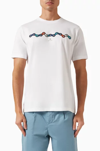 Chain T-shirt in Cotton