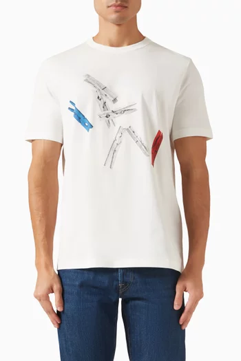 Pegs T-shirt in Cotton
