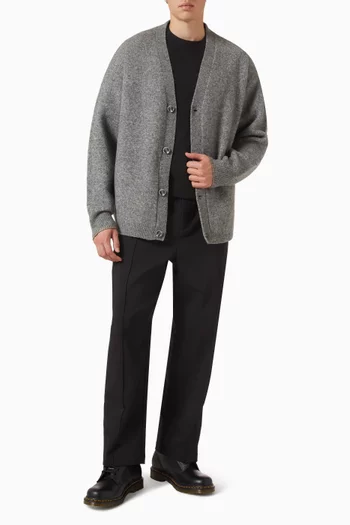 Logo Cardigan in Alpaca Blend