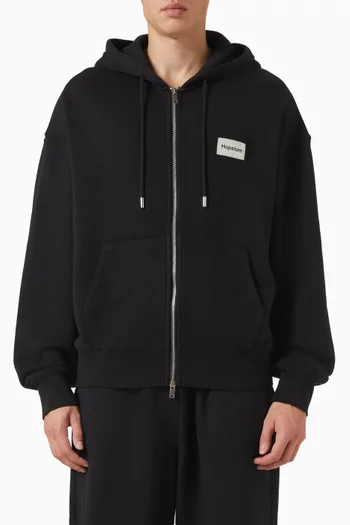 Zip Hoodie in Cashmere Blend