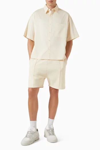 Logo Shirt in Cotton Poplin