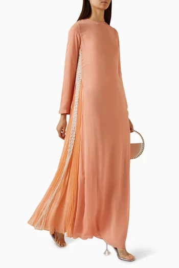 Embellished-trim Maxi Dress