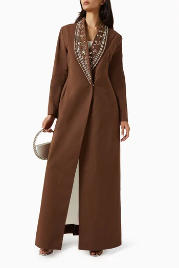 Al Maha Bead-embellished Abaya