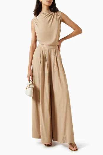 Nora Triple Pleat Culotte pants