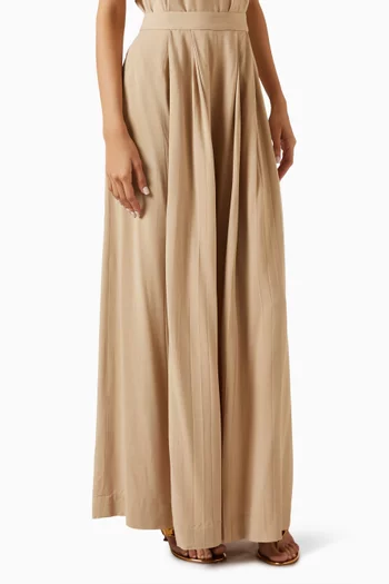 Nora Triple Pleat Culotte pants