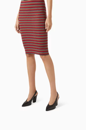 Logo 85 Slingback Pumps in Leather
