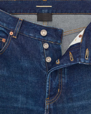High-waisted Baggy Jeans in Denim