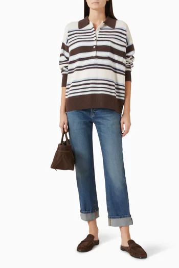 Vintage Straight Ankle Jeans in Denim