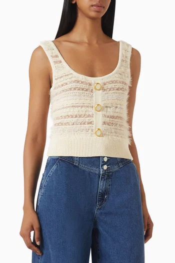 Galene Textured Knit Tank Top