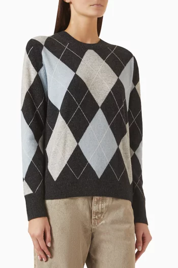 Argyle Sweater in Cashmere