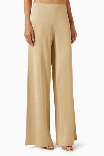 Ammie Metallic Pants in Knit
