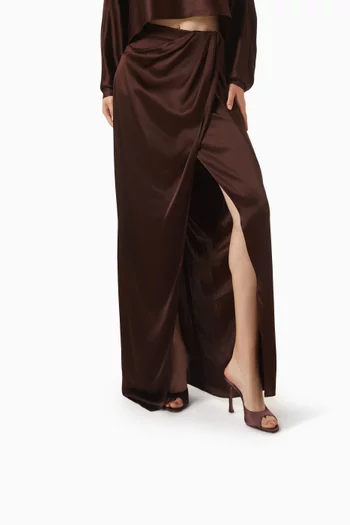Alexa 105 Mule Sandals in Satin