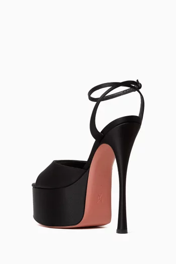 Aya 155 Platform Sandals in Satin