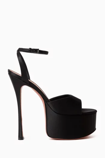 Aya 155 Platform Sandals in Satin