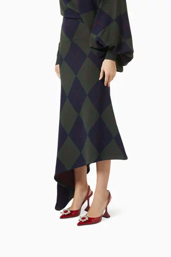 Begum 95 Slingback Pumps in Patent Leather
