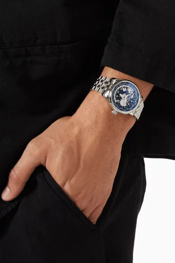 Classic Worldtimer Quartz Watch, 40mm