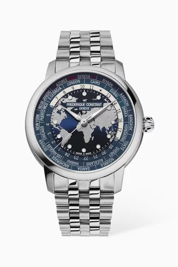 Classic Worldtimer Quartz Watch, 40mm