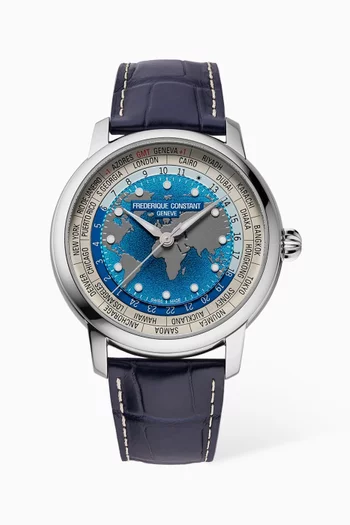Classic Worldtimer Quartz Watch, 40mm