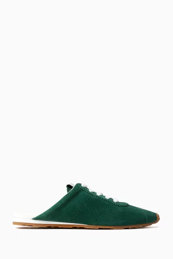 Plume Mules in Suede