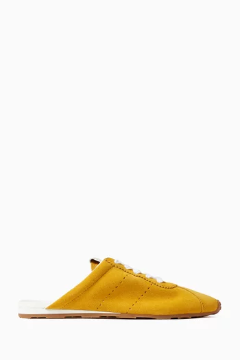 Plume Mules in Suede