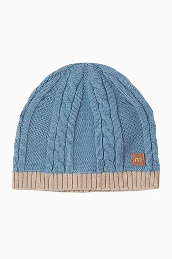 Beanie Hat in Knitted Cotton