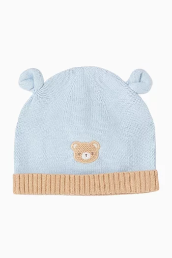 Teddy Beanie Hat in Cotton