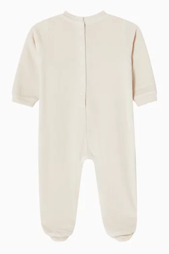 Heart Appliqué Pyjama Suit in Cotton