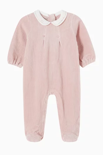 Peter Pan Collar Romper in Cotton