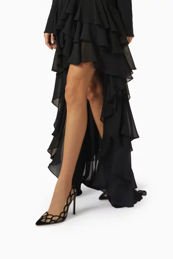 Aira 105 Pumps in Suede & Mesh