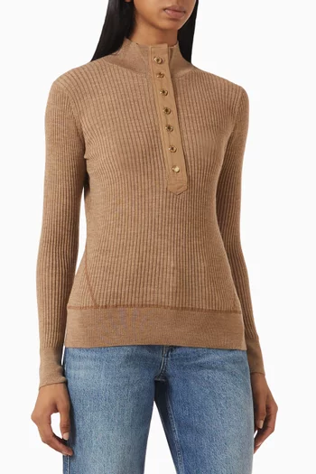 Lucy Henley Sweater in Knit