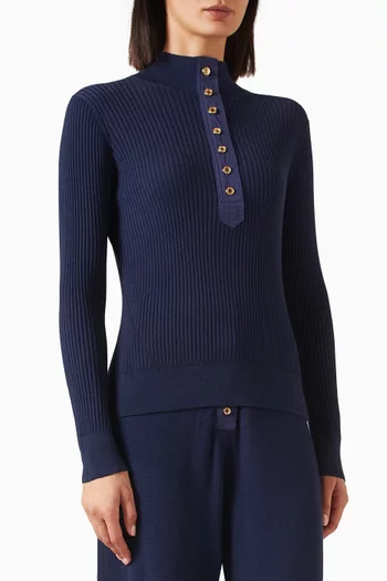 Lucy Henley Sweater in Knit