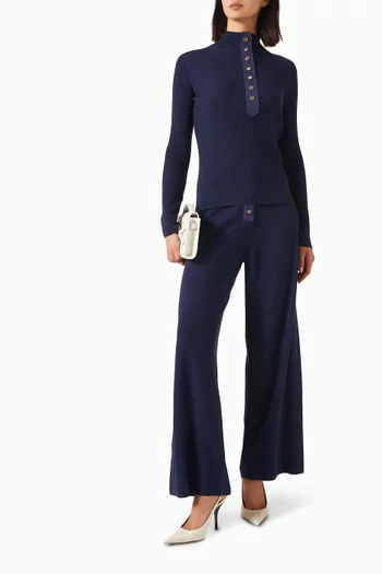 Lucy Wide-leg Pants in Knit