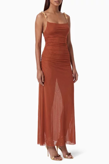 Rumi Low-back Dress in Tulle