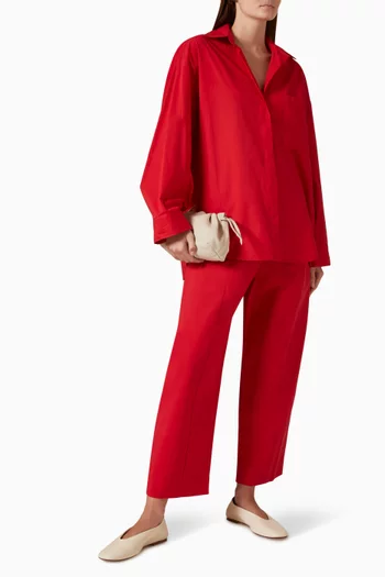 Scout Barrel-leg Pants in Cotton