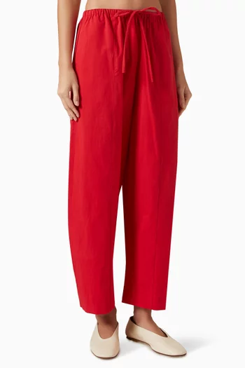 Scout Barrel-leg Pants in Cotton