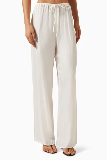 Addie Drawstring Pants in Cupro