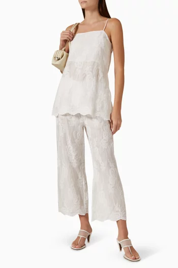 Cordelia Cropped Pants in Ramie