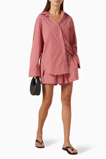 Misha Striped Shorts in Cotton