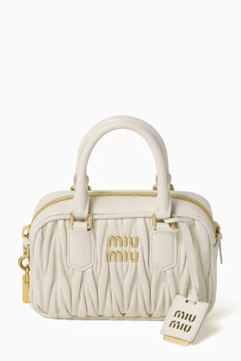 Arcadie Top-handle Bag in Matelassé Nappa Leather