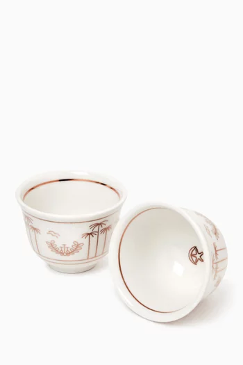 Founder's Cup - Arabic Coffee Cup Set Of 6 Pcs, 7cl