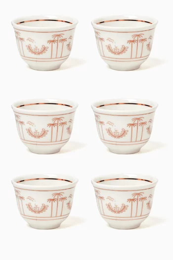 Founder's Cup - Arabic Coffee Cup Set Of 6 Pcs, 7cl